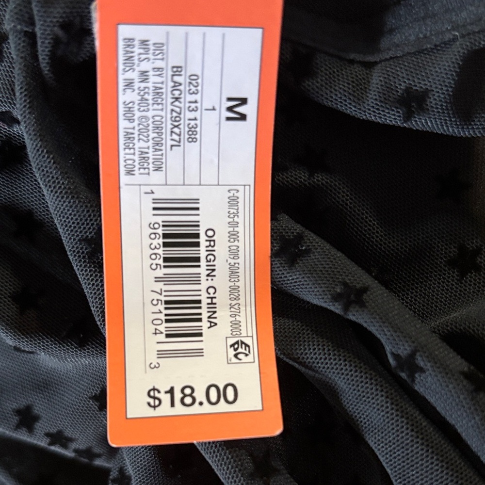 ⭐️ Colsie Black Star-Patterned Bodysuit M - Picture 2 of 2